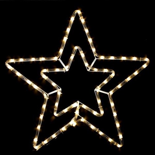 LED 논네온 별 55cm 웜색 크리스마스장식 별장식 전구