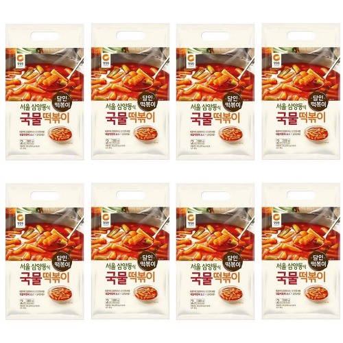 청정원 삼양동식 국물떡볶이 380g x 8개 맛있는 간식 반찬 안주 야식 간편한 조리 요리