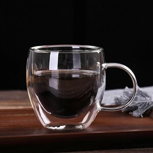 NEW 이중 유리컵(150ml) [로하티]크리스 내열유리컵