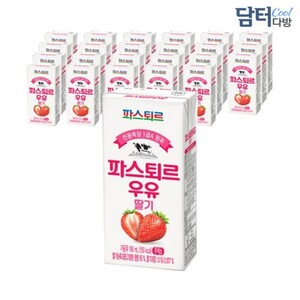 파스퇴르 딸기우유 190ml (24팩)