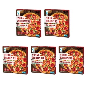 청정원 스파이시 콤비네이션 피자 340g x 5개 간편한 식사 맛있는 간식 안주 야식 간편한 조리