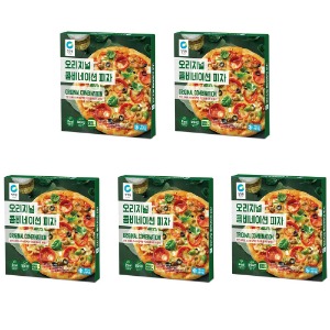 청정원 오리지널 콤비네이션 피자 360g x 5개 간편한 식사 맛있는 간식 안주 야식 간편한 조리